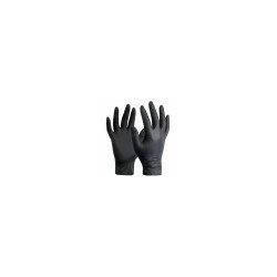 Gumikesztyű nitril púdermentes M 100 db/doboz, GMT Super Gloves fekete Iroda üzemeltetés, munkavédelem GMT