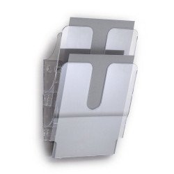 Prospektustartó A4, Durable Flexiplus álló 2 db/csomag, áttetsző Irodatechnika, kellékei Durable