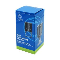 Bélyegző kör 40mm-es R40 fekete ház natúr párna kör lenyomat Bluering® Irodatechnika, kellékei Bluering
