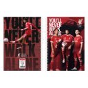Füzet spirál A4, 70lapos, vonalas 10 db/csomag Liverpool