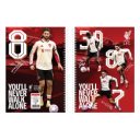 Füzet spirál A4, 70lapos, vonalas 10 db/csomag Liverpool