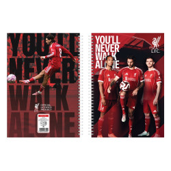 Füzet spirál A4, 70lapos, vonalas 10 db/csomag Liverpool