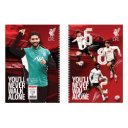 Füzet spirál A4, 70lapos, kockás 10 db/csomag Liverpool
