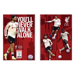 Füzet spirál A4, 70lapos, kockás 10 db/csomag Liverpool Író- irodaszer, papíráru Nebulo