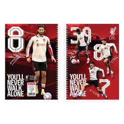 Füzet spirál A4, 70lapos, kockás 10 db/csomag Liverpool