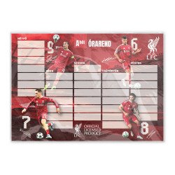 Órarend egylapo, Liverpool, 25 db/csomag, Nebulo Író- irodaszer, papíráru Nebulo