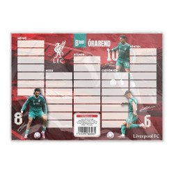 Órarend egylapo, Liverpool, 25 db/csomag, Nebulo Író- irodaszer, papíráru Nebulo