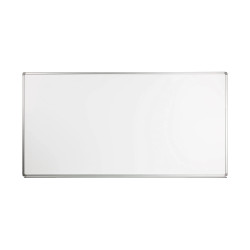 Fehértábla mágneses alukeretes 120x240cm, 1 db/doboz, Deli Fehér tábla nagy Deli