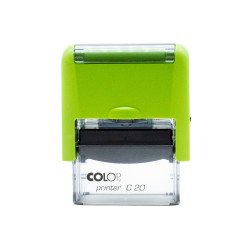 Bélyegző C20 Colop átlátszó zöld ház/fekete párna Irodatechnika, kellékei Colop
