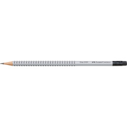 Grafitceruza B,radíros háromszögletű GRIP 2001 Faber-Castell ezüst test Író- irodaszer, papíráru Faber - Castell