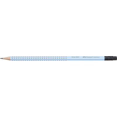 Grafitceruza B,radíros háromszögletű GRIP 2001 Faber-Castell égkék test