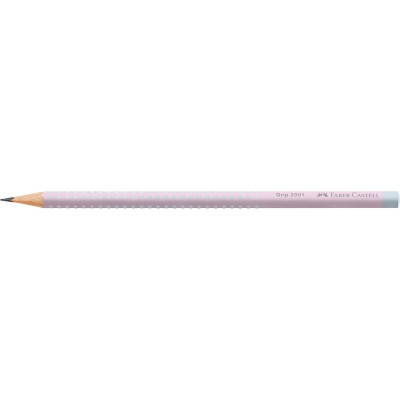 Grafitceruza B, háromszögletű GRIP 2001 Faber-Castell rózsa-égkék test