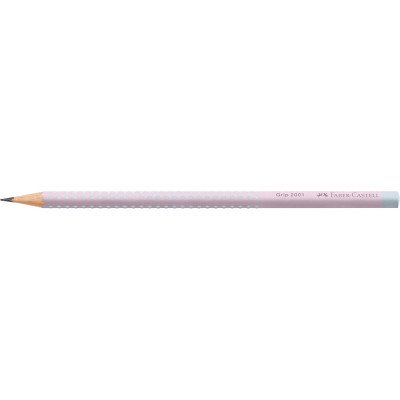 Grafitceruza B, háromszögletű GRIP 2001 Faber-Castell rózsa-égkék test