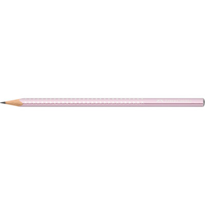 Grafitceruza B,háromszögletű SPARKLE metál Faber-Castell rózsa test