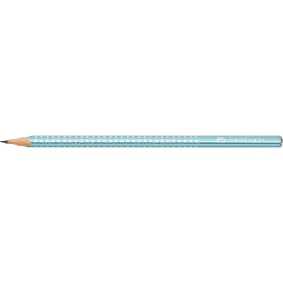 Grafitceruza B,háromszögletű SPARKLE metál Faber-Castell óceánkék test