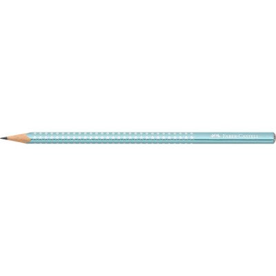 Grafitceruza B,háromszögletű SPARKLE metál Faber-Castell óceánkék test