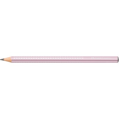 Grafitceruza B,metál háromszögletű SPARKLE Jumbo Faber-Castell rózsa test