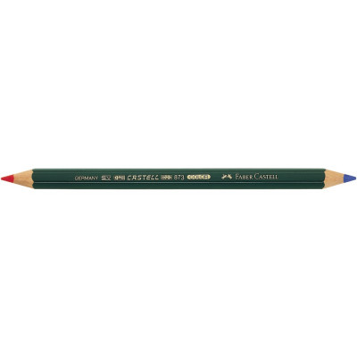 Postairon hatszögletű vastag 873 Faber-Castell piros-kék