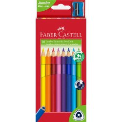 Színes ceruza készlet háromszögletű Jumbo Faber-Castell 10klf. szín Író- irodaszer, papíráru Faber - Castell