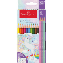 Színes ceruza készlet hatszögletű DINOSZAURUSZ + matrica Faber-Castell 10+3klf. szín Író- irodaszer, papíráru Faber - Castell
