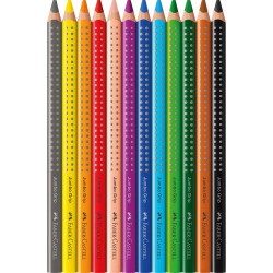 Színes ceruza készlet háromszögletű GRIP Jumbo Faber-Castell  12klf. szín Író- irodaszer, papíráru Faber - Castell