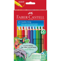 Színes ceruza készlet háromszögletű GRIP Jumbo Faber-Castell  12klf. szín