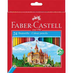Színes ceruza készlet hatszögletű kastélyos Faber-Castell  24klf. szín Író- irodaszer, papíráru Faber - Castell