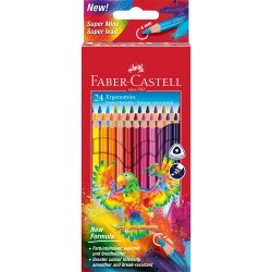 Színes ceruza készlet háromszögletű papagáj Faber-Castell  24klf. szín Író- irodaszer, papíráru Faber - Castell