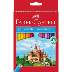Színes ceruza készlet hatszögletű kastélyos Faber-Castell  36klf. szín Író- irodaszer, papíráru Faber - Castell