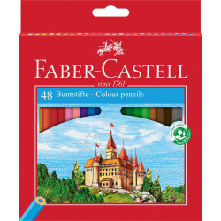 Színes ceruza készlet hatszögletű kastélyos  Faber-Castell 48klf. szín Író- irodaszer, papíráru Faber - Castell