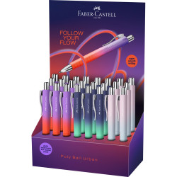 Golyóstoll POLY BALL Urban vegyes színátmenetes Faber-Castell 24 db/display Író- irodaszer, papíráru Faber - Castell