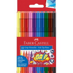 Rostirón, filctoll készlet, GRIP Faber-Castell 10 klf. szín Író- irodaszer, papíráru Faber - Castell