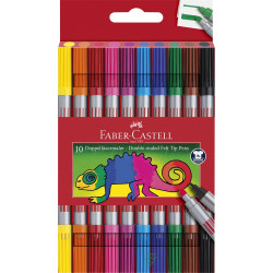 Rostirón, filctoll készlet, kétvégű Faber-Castell 10 klf. szín Író- irodaszer, papíráru Faber - Castell
