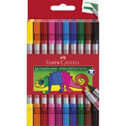 Rostirón, filctoll készlet, kétvégű Faber-Castell 10 klf. szín Író- irodaszer, papíráru Faber - Castell