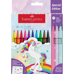 Rostirón, filctoll készlet, kastélyos UNIKORNIS + matrica Faber-Castell 10+3 klf. szín Író- irodaszer, papíráru Faber - Castell