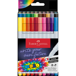 Rostirón, filctoll készlet, vastag GRIP Boldpen Faber-Castell 20 klf. szín Író- irodaszer, papíráru Faber - Castell