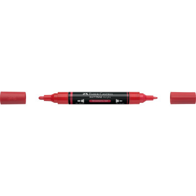 Akril marker kétvégű MULTIMARK 219 Faber-Castell eper piros