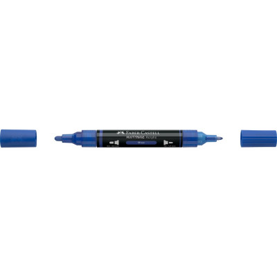 Akril marker kétvégű MULTIMARK 120 Faber-Castell kék
