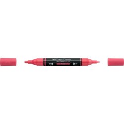 Akril marker kétvégű MULTIMARK 124 Faber-Castell vörös Író- irodaszer, papíráru Faber - Castell