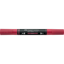 Akril marker kétvégű MULTIMARK 433 Faber-Castell piros bogyó