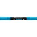 Akril marker kétvégű MULTIMARK 448 Faber-Castell azúrkék