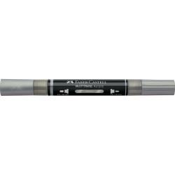 Akril marker kétvégű MULTIMARK 251 Faber-Castell ezüst