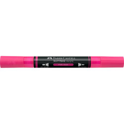 Akril marker kétvégű MULTIMARK 253 Faber-Castell neon rózsaszín