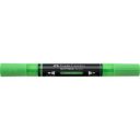 Akril marker kétvégű MULTIMARK 257 Faber-Castell neon zöld