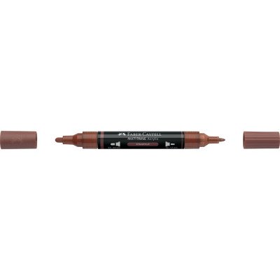 Akril marker kétvégű MULTIMARK 378 Faber-Castell gesztenyebarna
