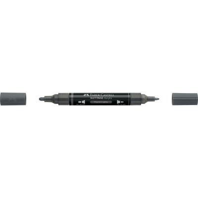 Akril marker kétvégű MULTIMARK 181 Faber-Castell Payne-szürke