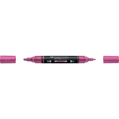 Akril marker kétvégű MULTIMARK 290 Faber-Castell metál rózsaszín