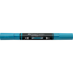 Akril marker kétvégű MULTIMARK 292 Faber-Castell metál kék