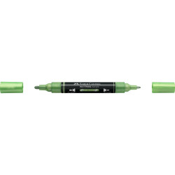 Akril marker kétvégű MULTIMARK 298 Faber-Castell metál zsályazöld Író- irodaszer, papíráru Faber - Castell