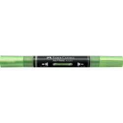 Akril marker kétvégű MULTIMARK 298 Faber-Castell metál zsályazöld Író- irodaszer, papíráru Faber - Castell